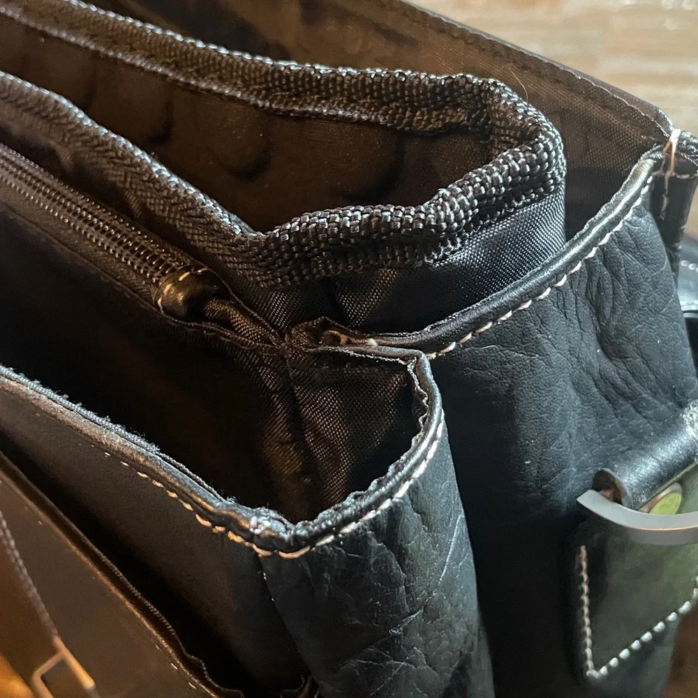 Bellino Branded Leather Messenger Bag Briefcase🖤